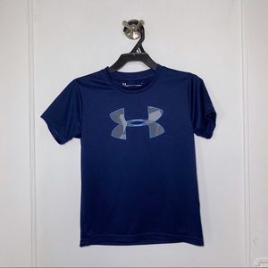 🏀 Under Amour logo t-shirt boys size 6 heatgear